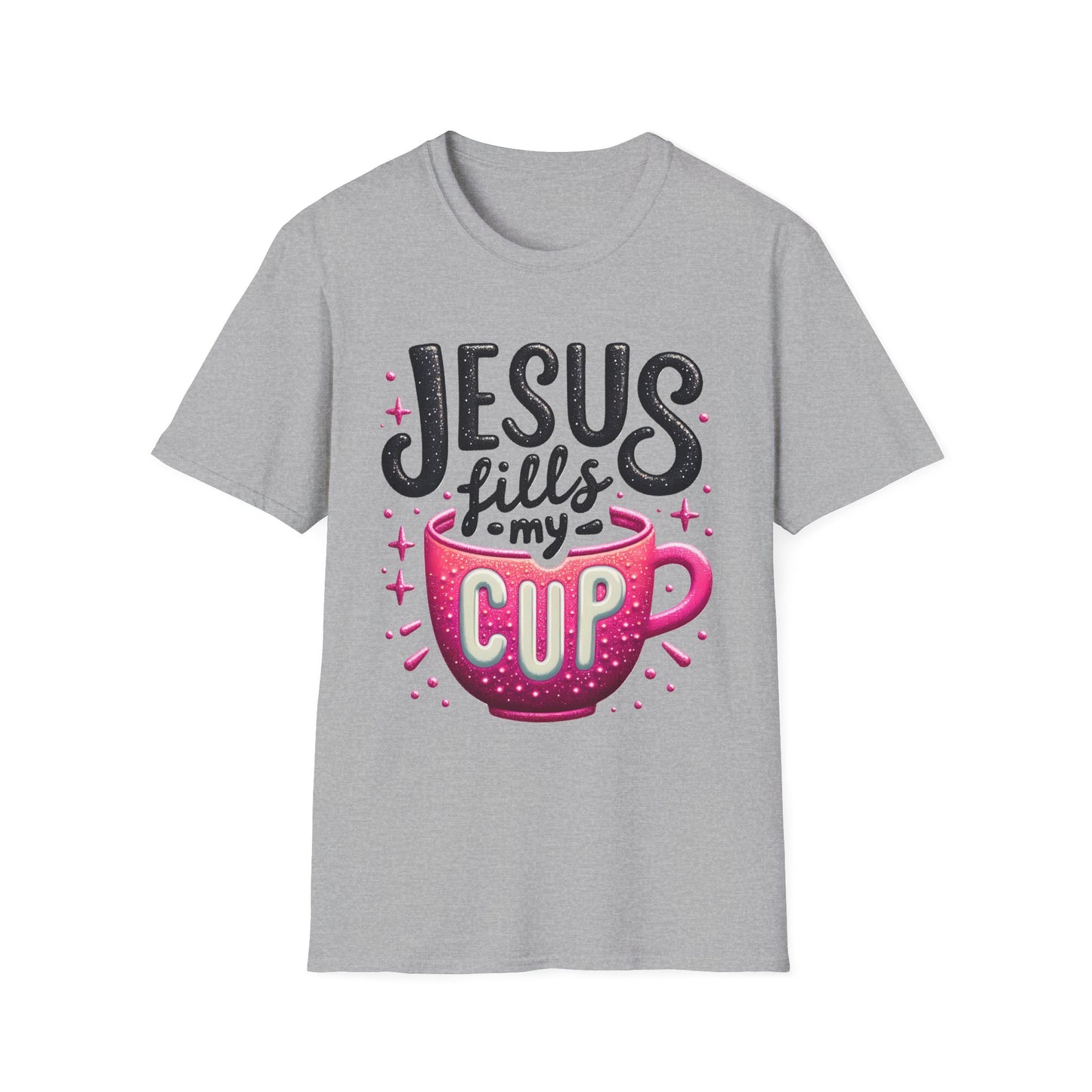 Jesus Fills My Cup Unisex Softstyle T-Shirt
