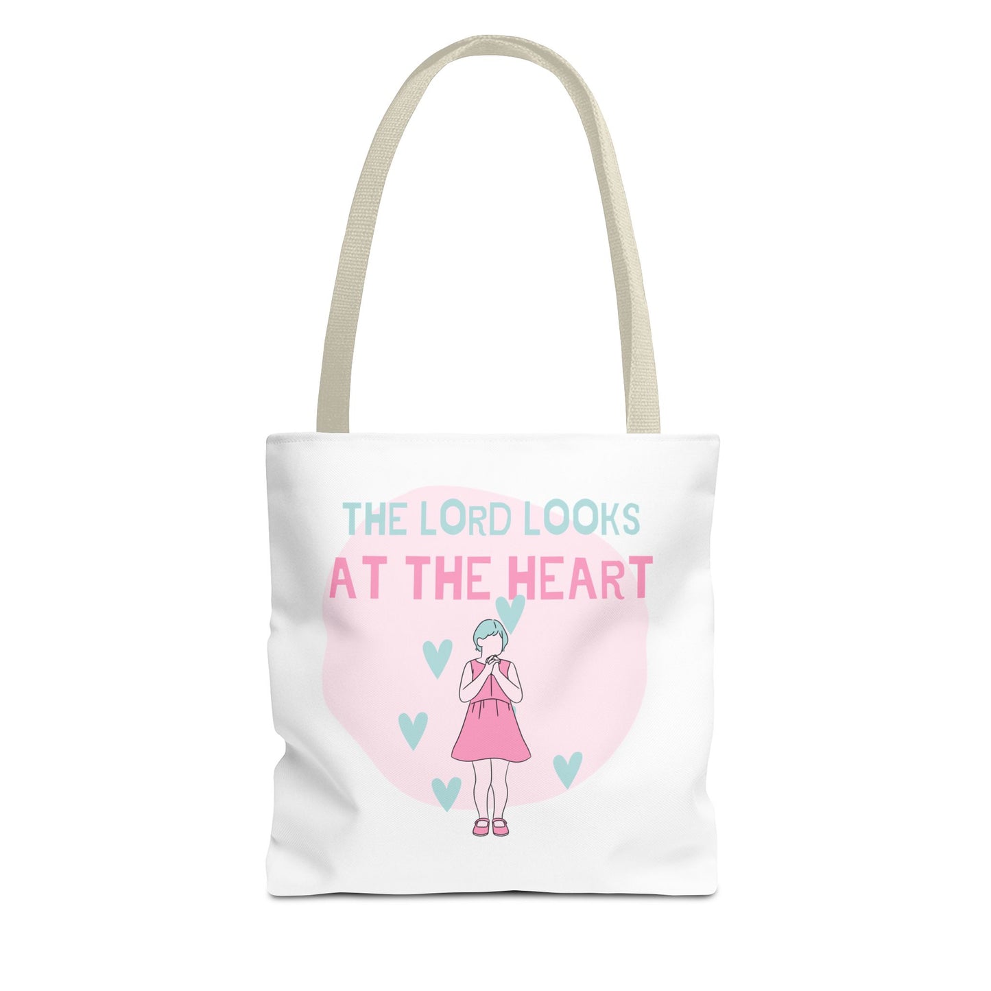 Faith Tote Bag - The Lord Looks at the Heart