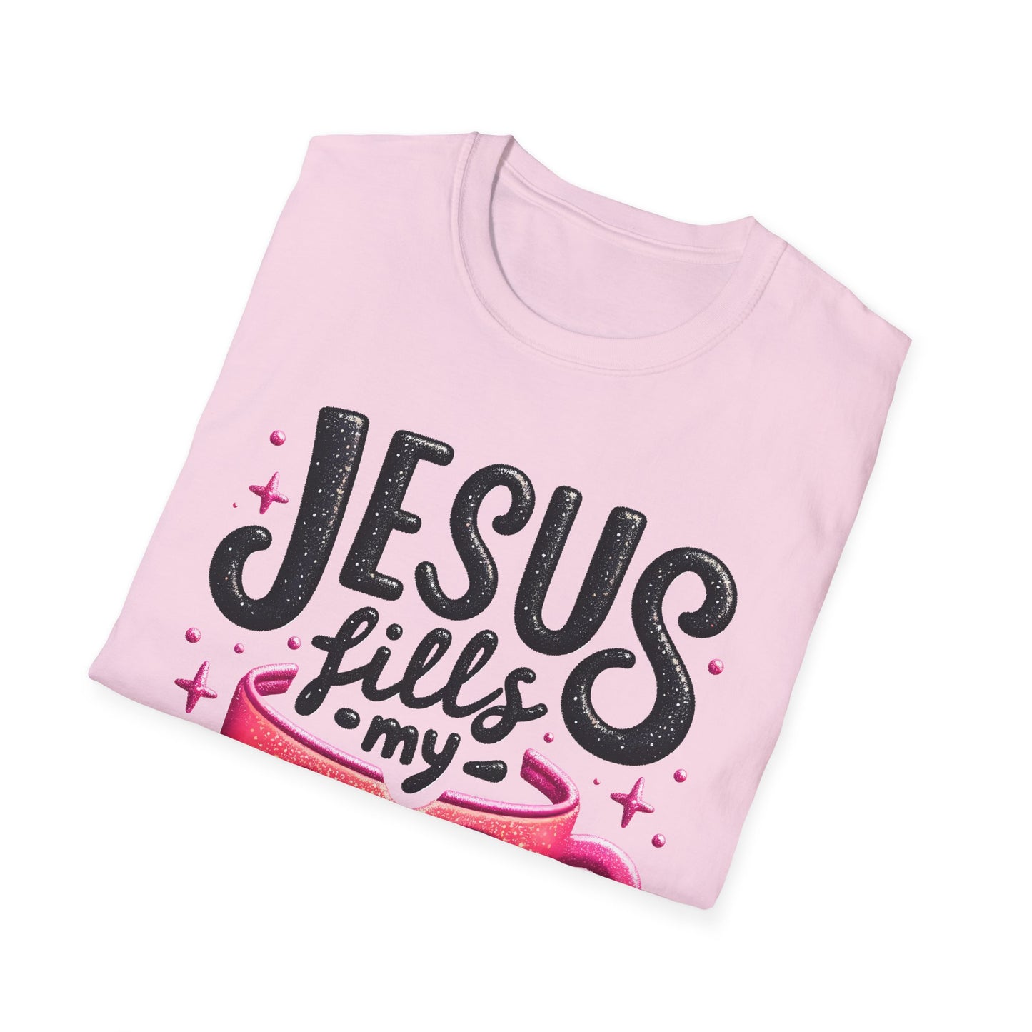Jesus Fills My Cup Unisex Softstyle T-Shirt