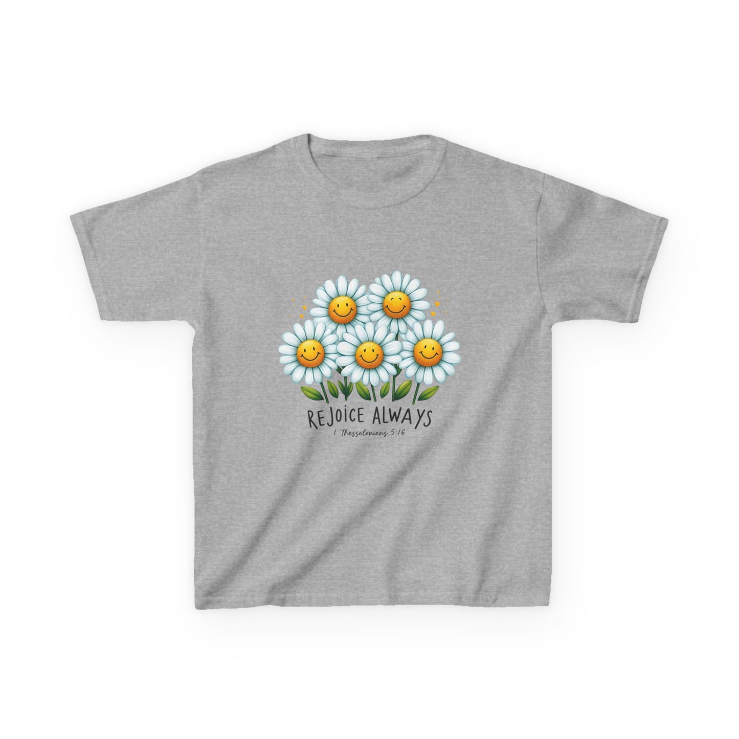 Kids Daisy "Rejoice Always" Heavy Cotton Tee