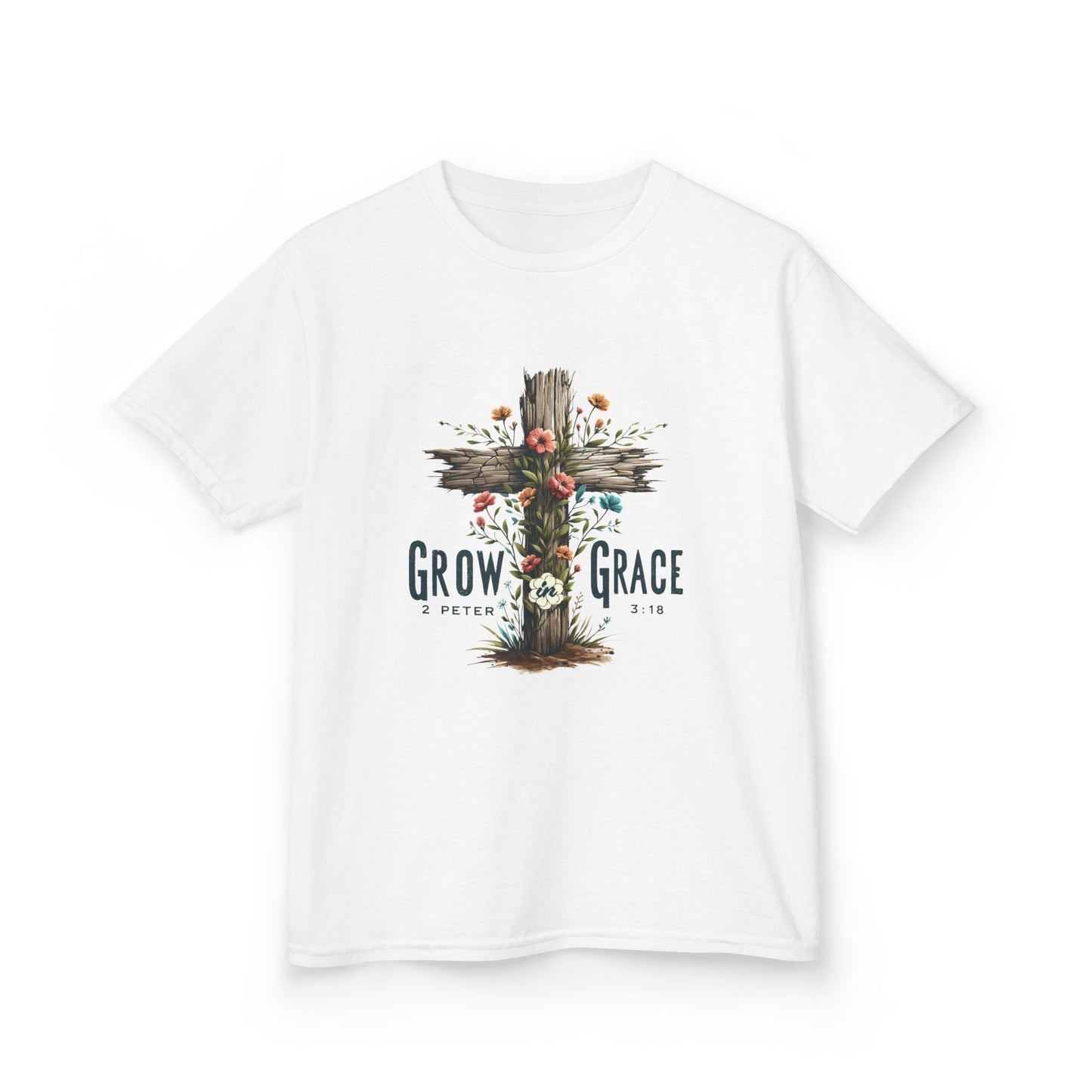 Kids Growth & Grace Tee - Faith-Inspired Cotton Shirt