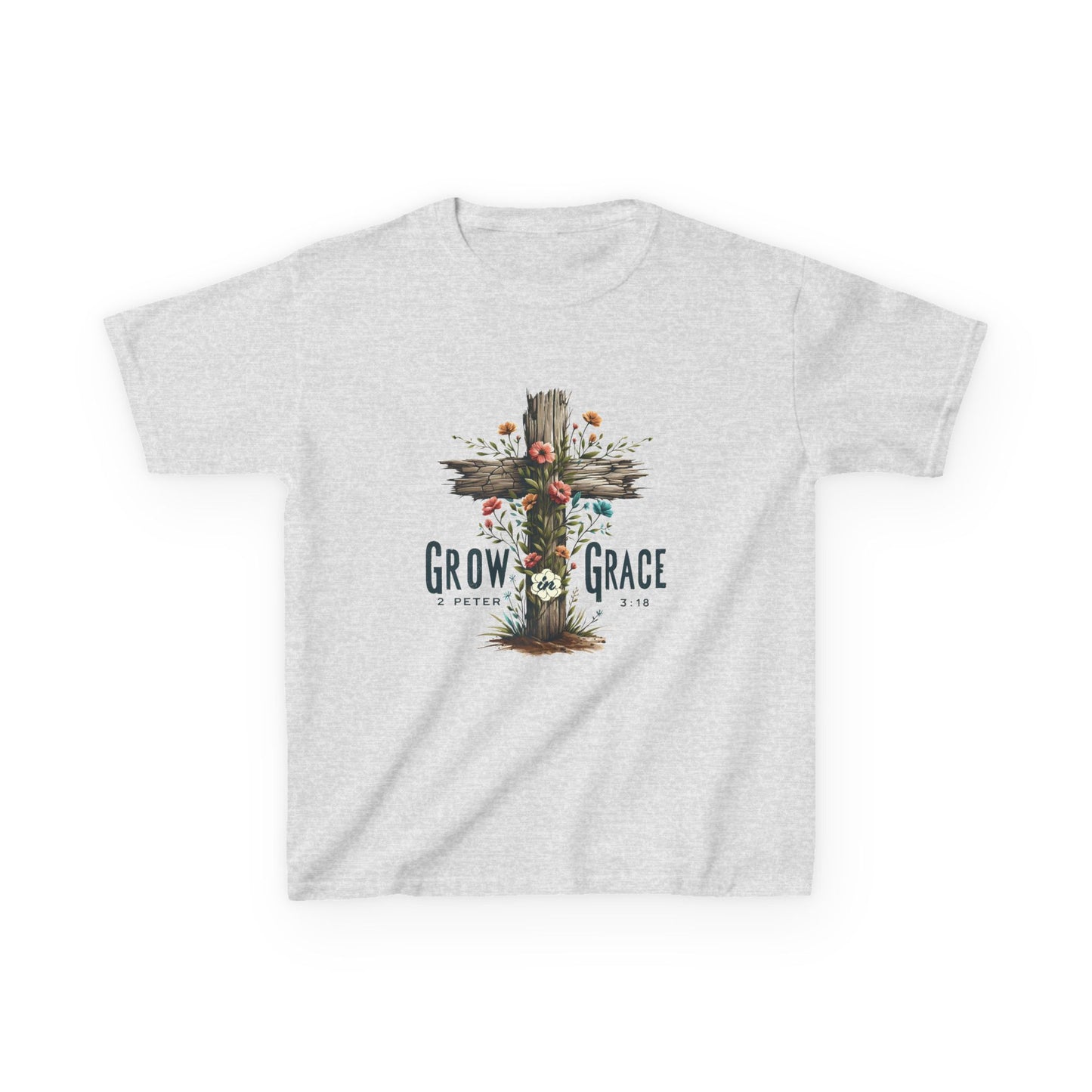Kids Growth & Grace Tee - Faith-Inspired Cotton Shirt
