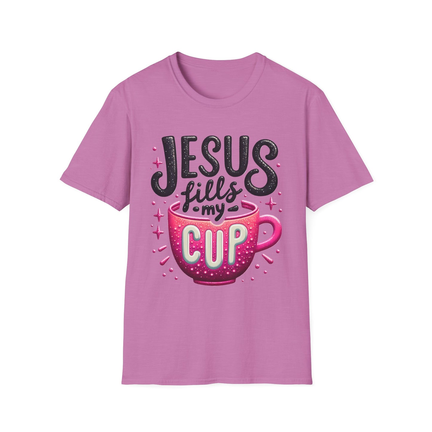 Jesus Fills My Cup Unisex Softstyle T-Shirt