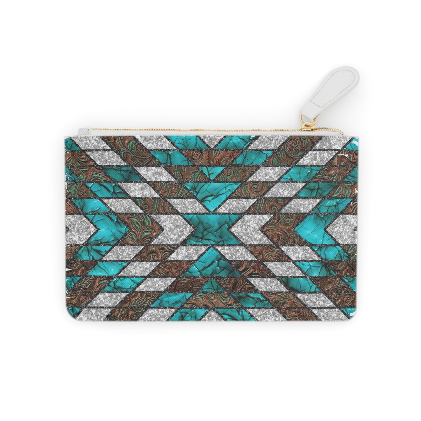 Bohemian Mini Clutch Bag - Stylish Geometric Design Handbag