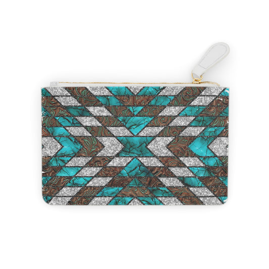 Bohemian Mini Clutch Bag - Stylish Geometric Design Handbag