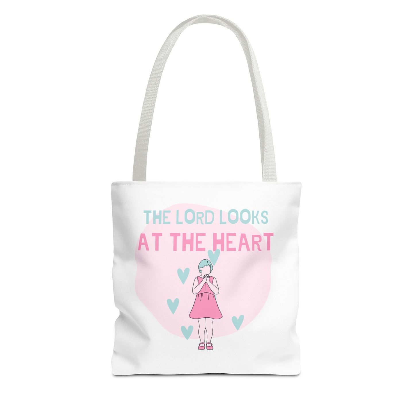 Faith Tote Bag - The Lord Looks at the Heart