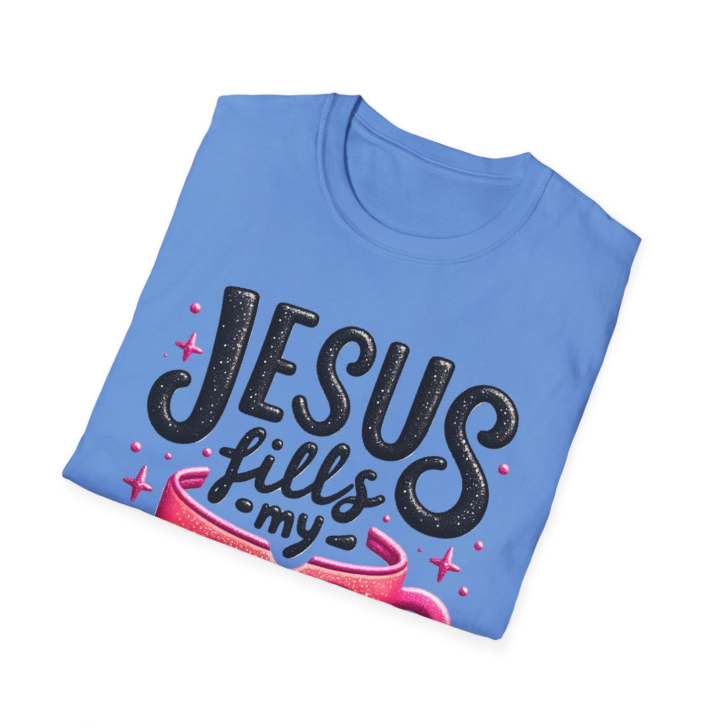 Jesus Fills My Cup Unisex Softstyle T-Shirt