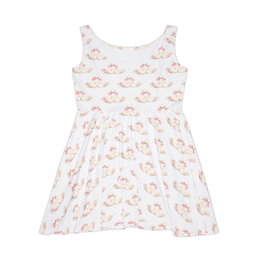 Floral Print Women's Skater Dress - Perfect for Spring and Summer Celebrations