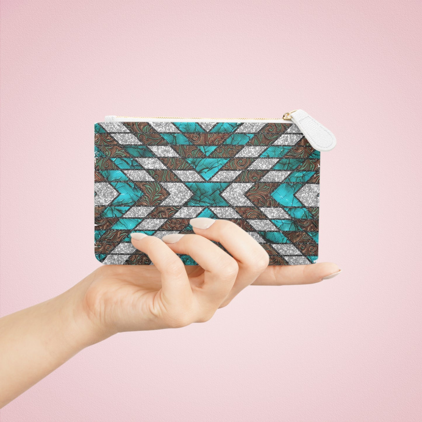 Bohemian Mini Clutch Bag - Stylish Geometric Design Handbag