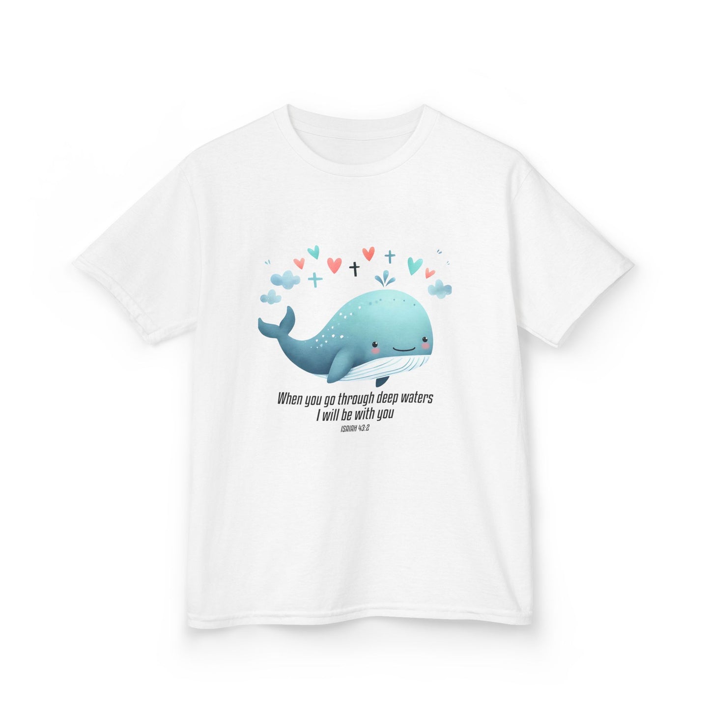 Whimsical Whale Kids Tee - Inspirational Quote T-Shirt