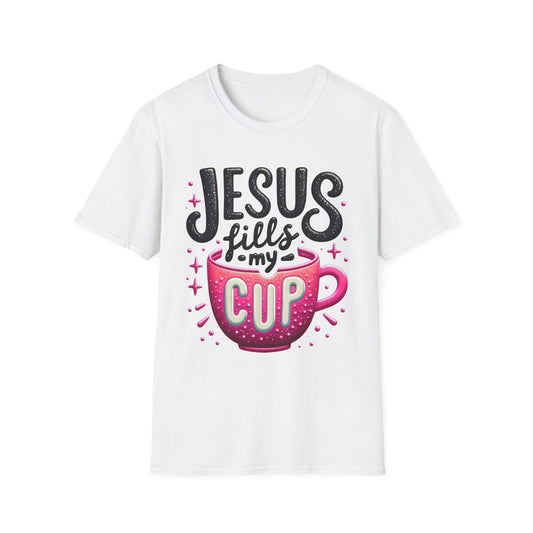 Jesus Fills My Cup Unisex Softstyle T-Shirt