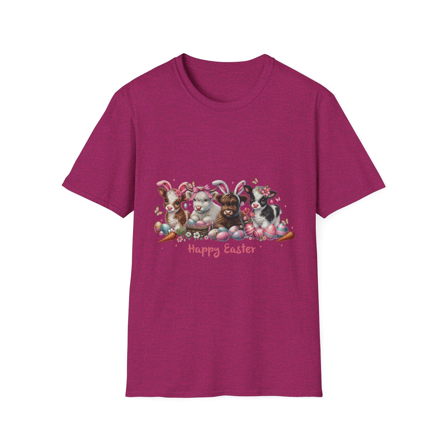 Happy Easter Highland Cow Bunny T-Shirt