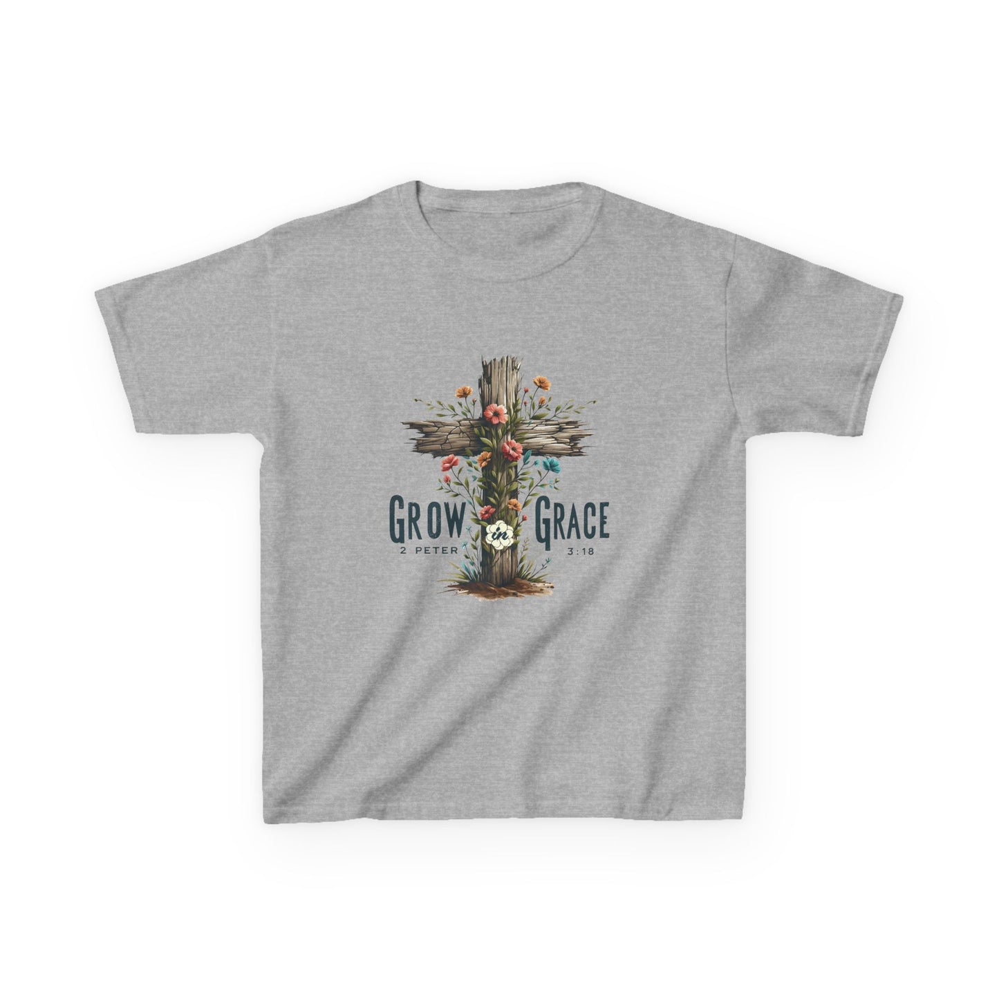 Kids Growth & Grace Tee - Faith-Inspired Cotton Shirt