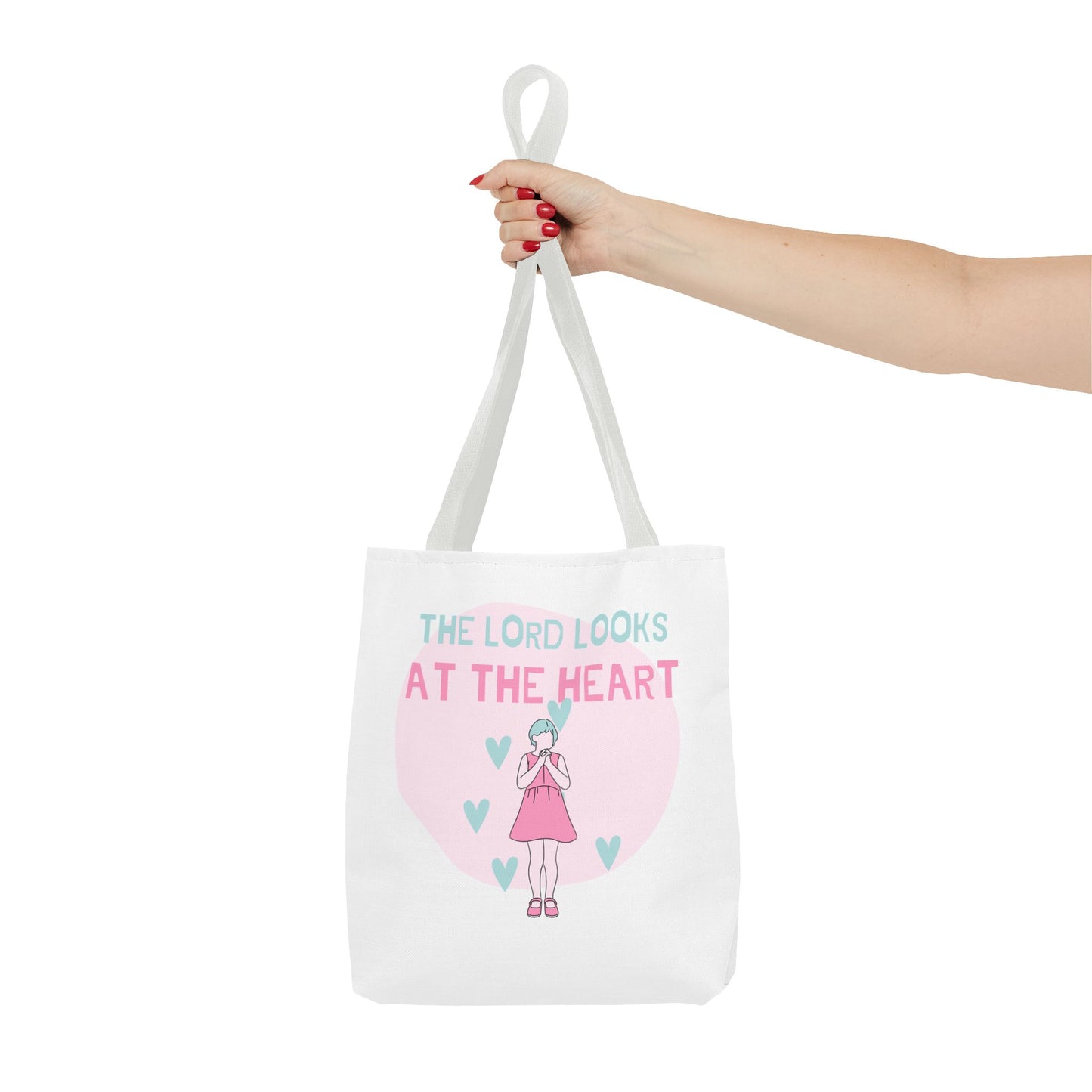 Faith Tote Bag - The Lord Looks at the Heart