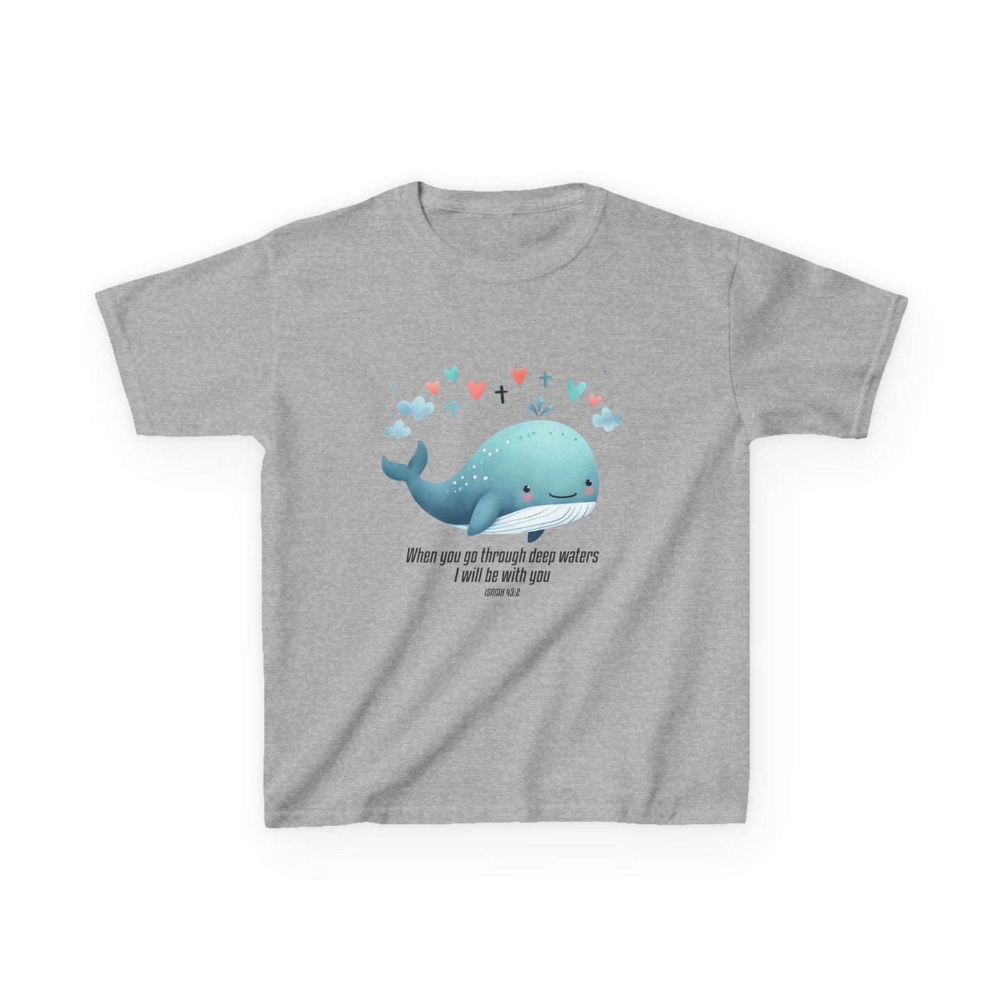 Whimsical Whale Kids Tee - Inspirational Quote T-Shirt