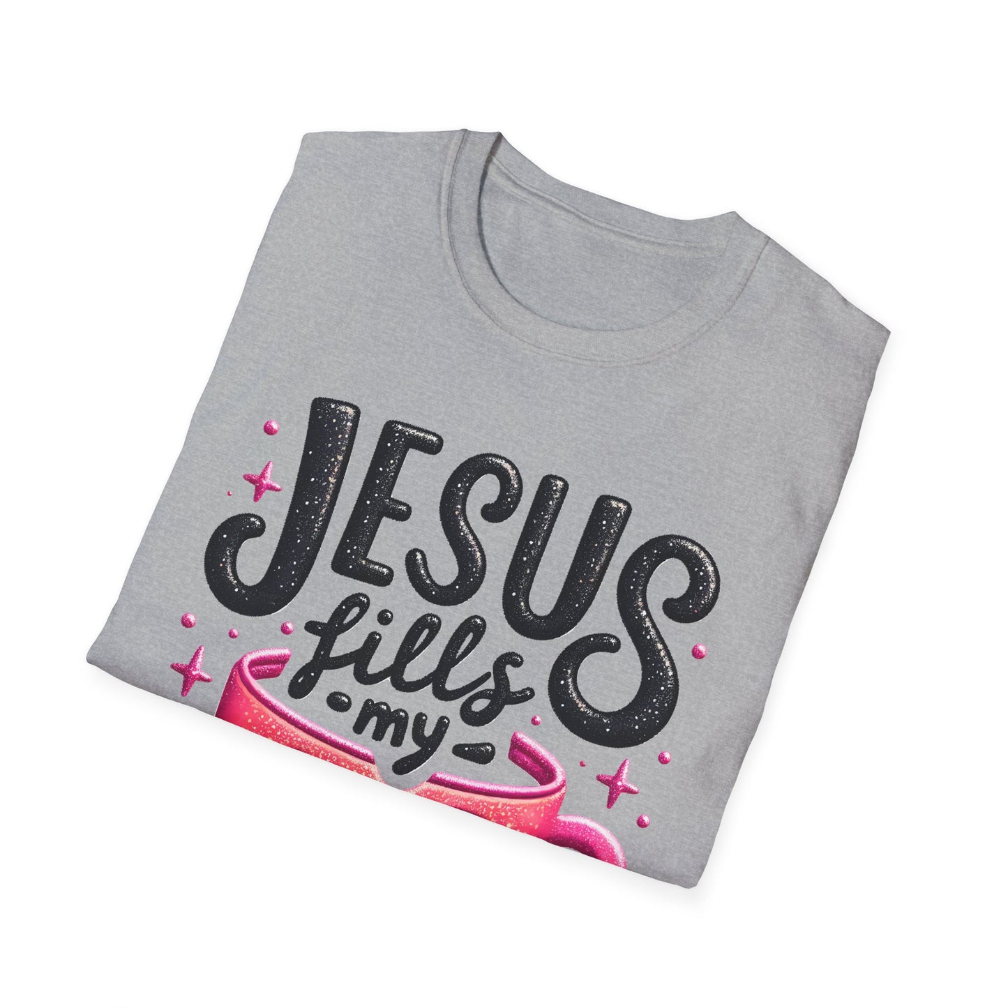Jesus Fills My Cup Unisex Softstyle T-Shirt