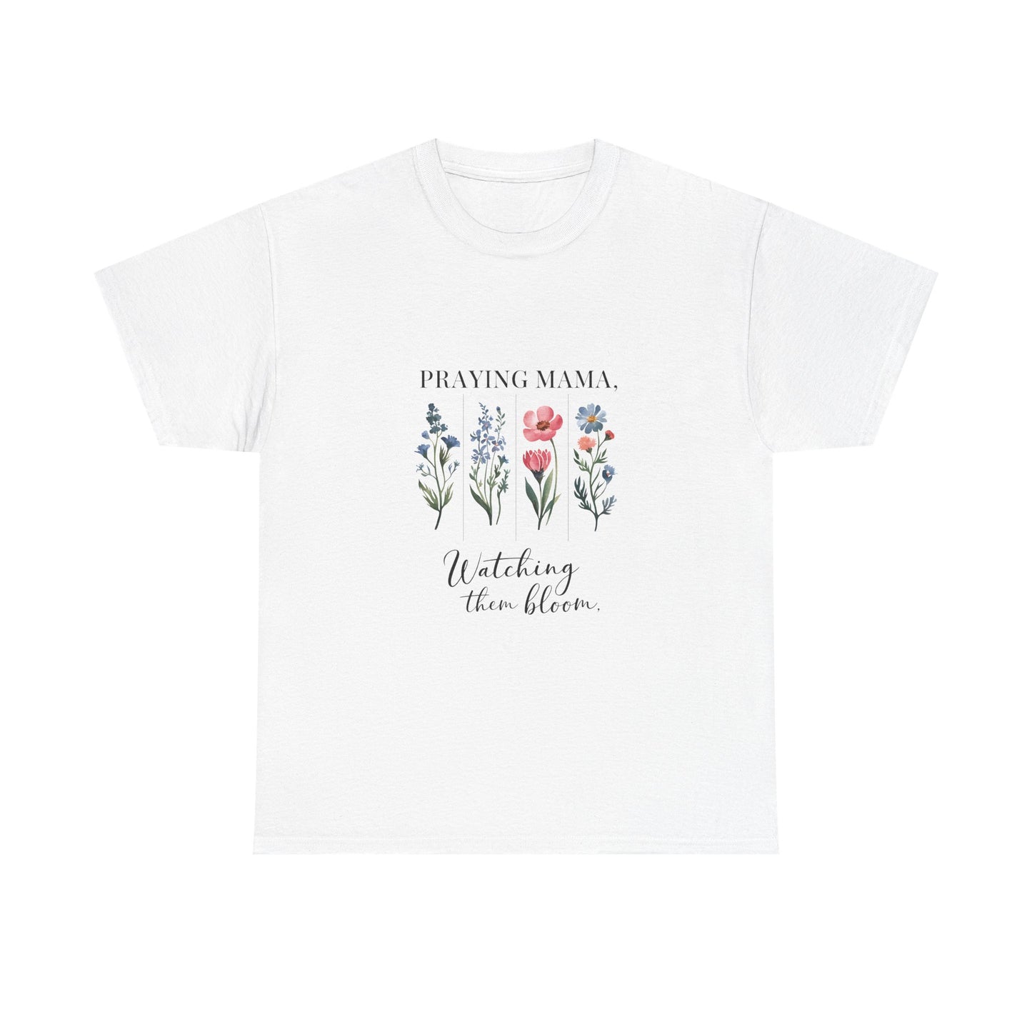 Praying Mama Floral Tee - Christian T-Shirt for Moms
