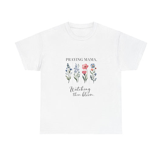 Praying Mama Floral Tee - Christian T-Shirt for Moms