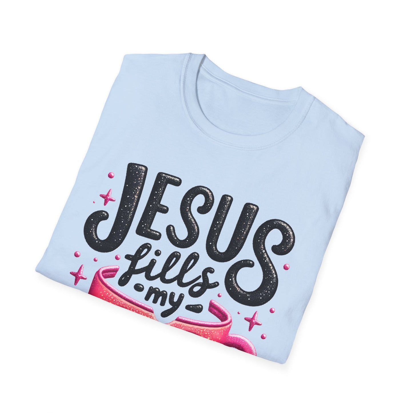 Jesus Fills My Cup Unisex Softstyle T-Shirt