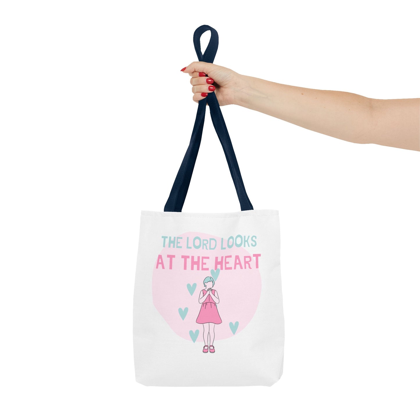 Faith Tote Bag - The Lord Looks at the Heart