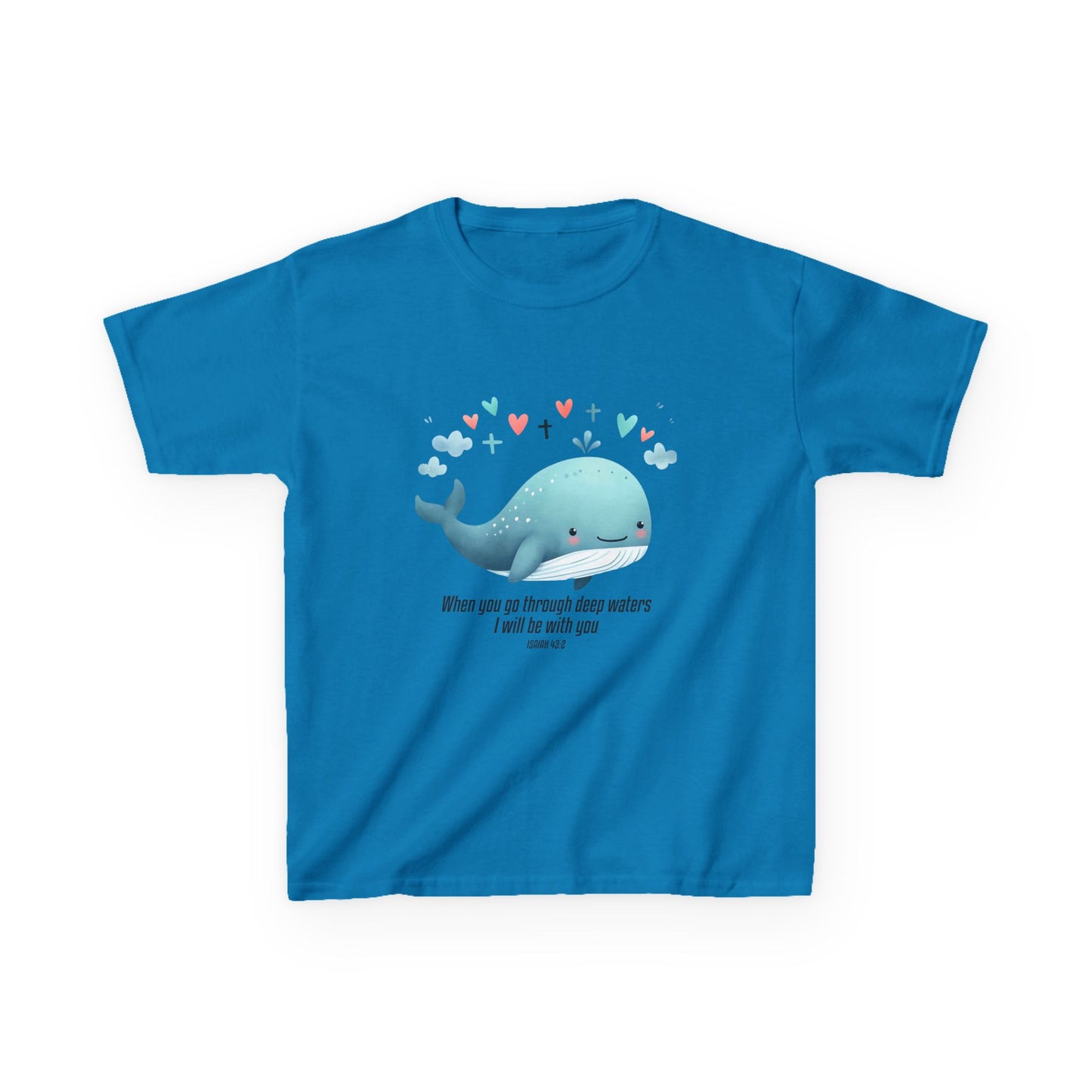 Whimsical Whale Kids Tee - Inspirational Quote T-Shirt