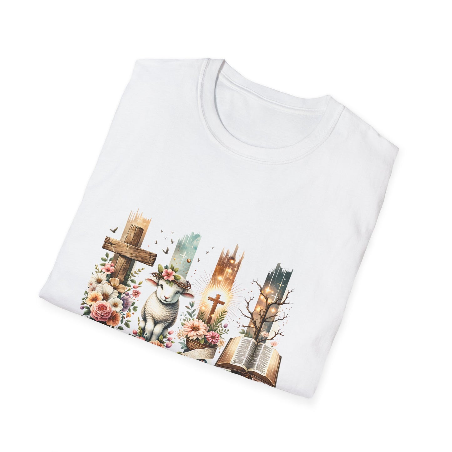 Jesus Paid It All Floral T-Shirt | Comfortable Faith-Based Tee