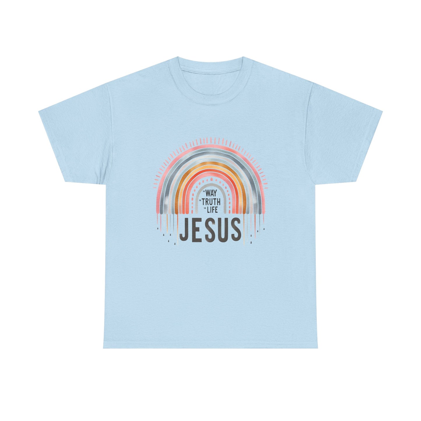 The Way, the Truth, and the Life, JESUS - Inspirational Cotton Tee