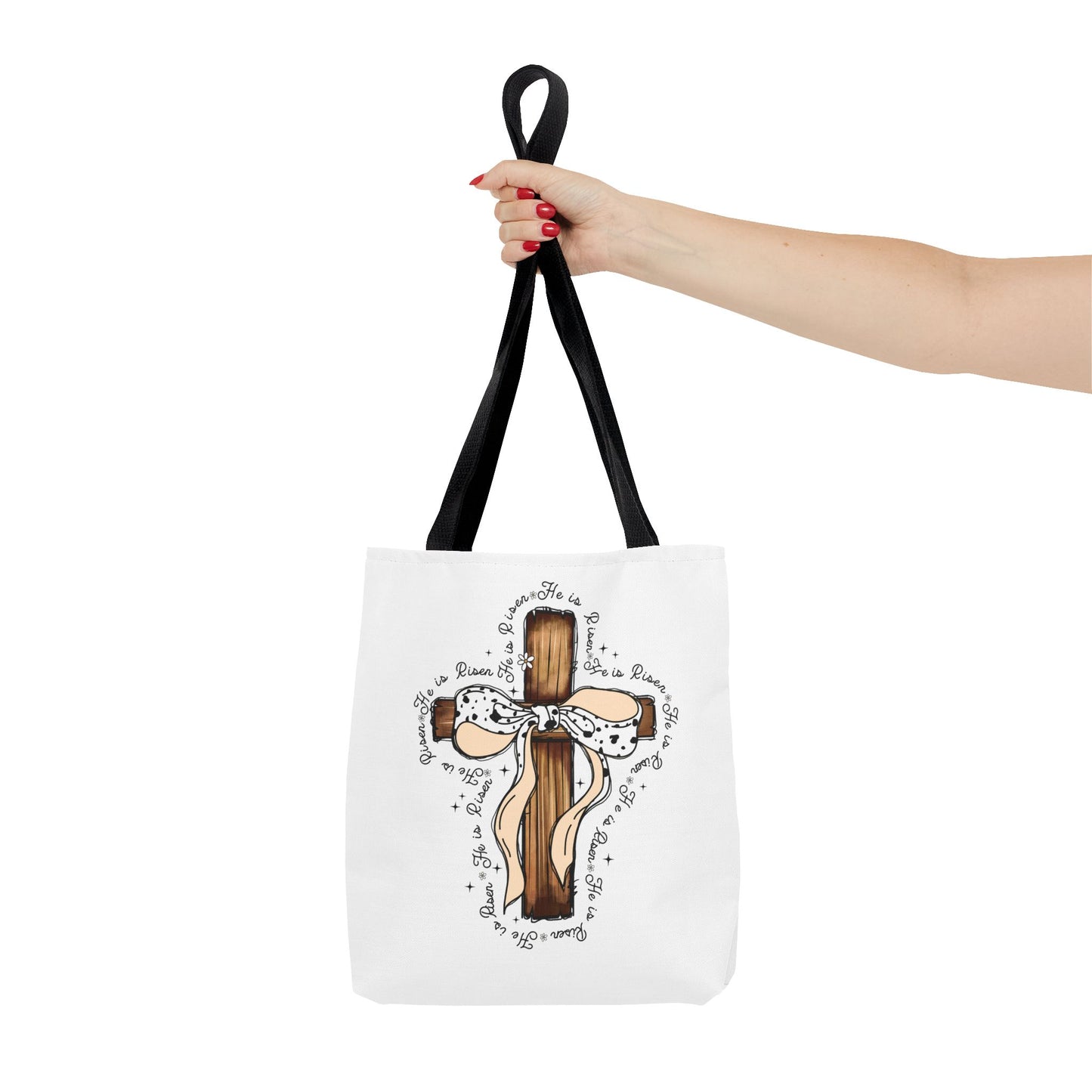 Faith-Inspired Tote Bag with Cross Design