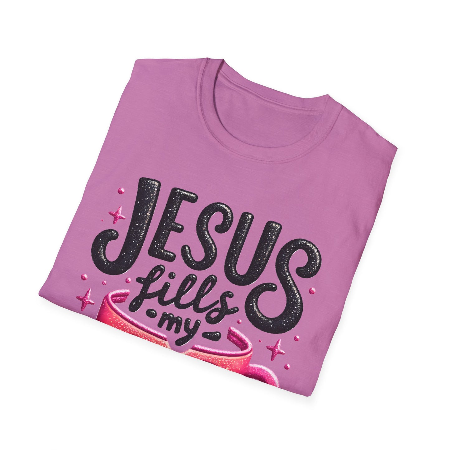 Jesus Fills My Cup Unisex Softstyle T-Shirt