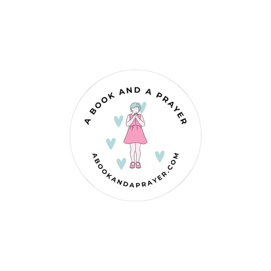 A Book and A Prayer Sticker