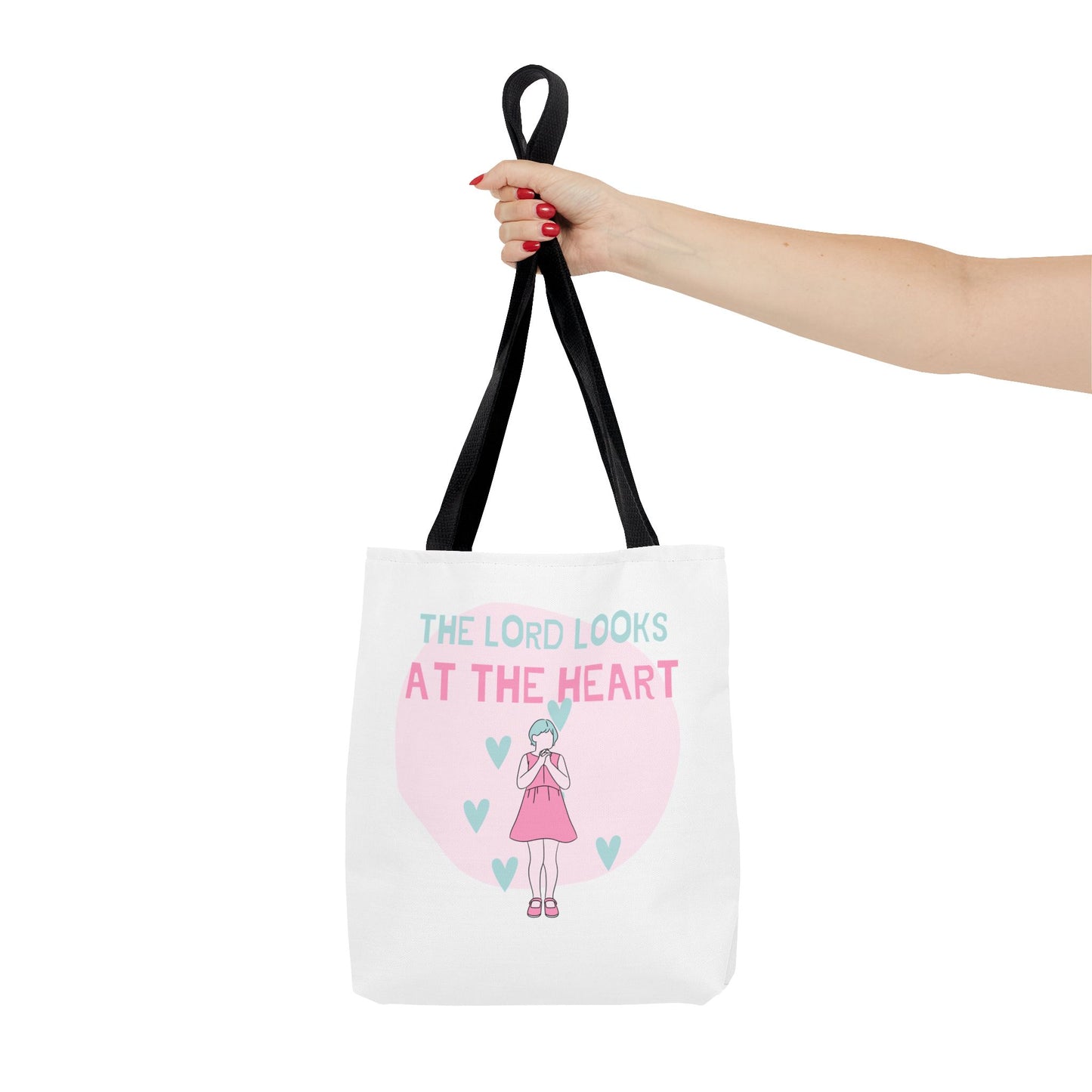 Faith Tote Bag - The Lord Looks at the Heart