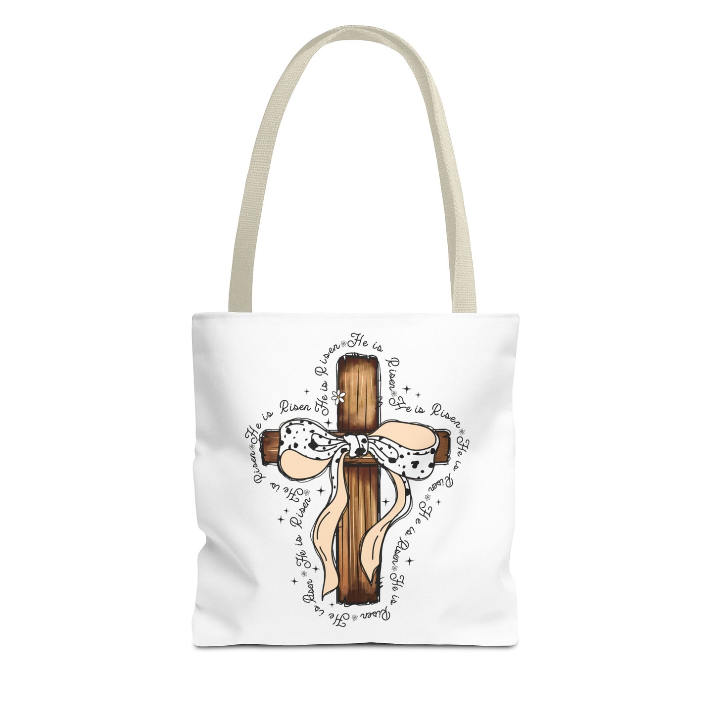 Faith-Inspired Tote Bag with Cross Design