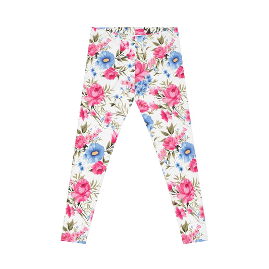 Floral Print Women's Casual Leggings - Stylish and Comfortable Activewear