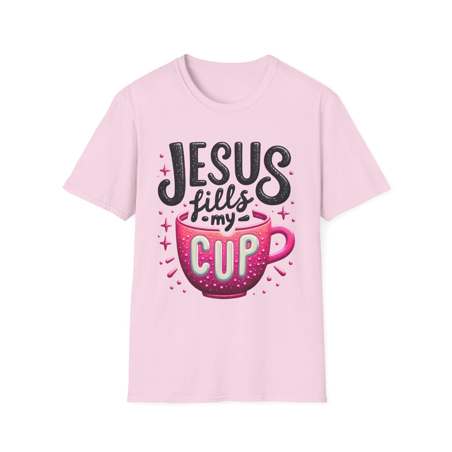 Jesus Fills My Cup Unisex Softstyle T-Shirt