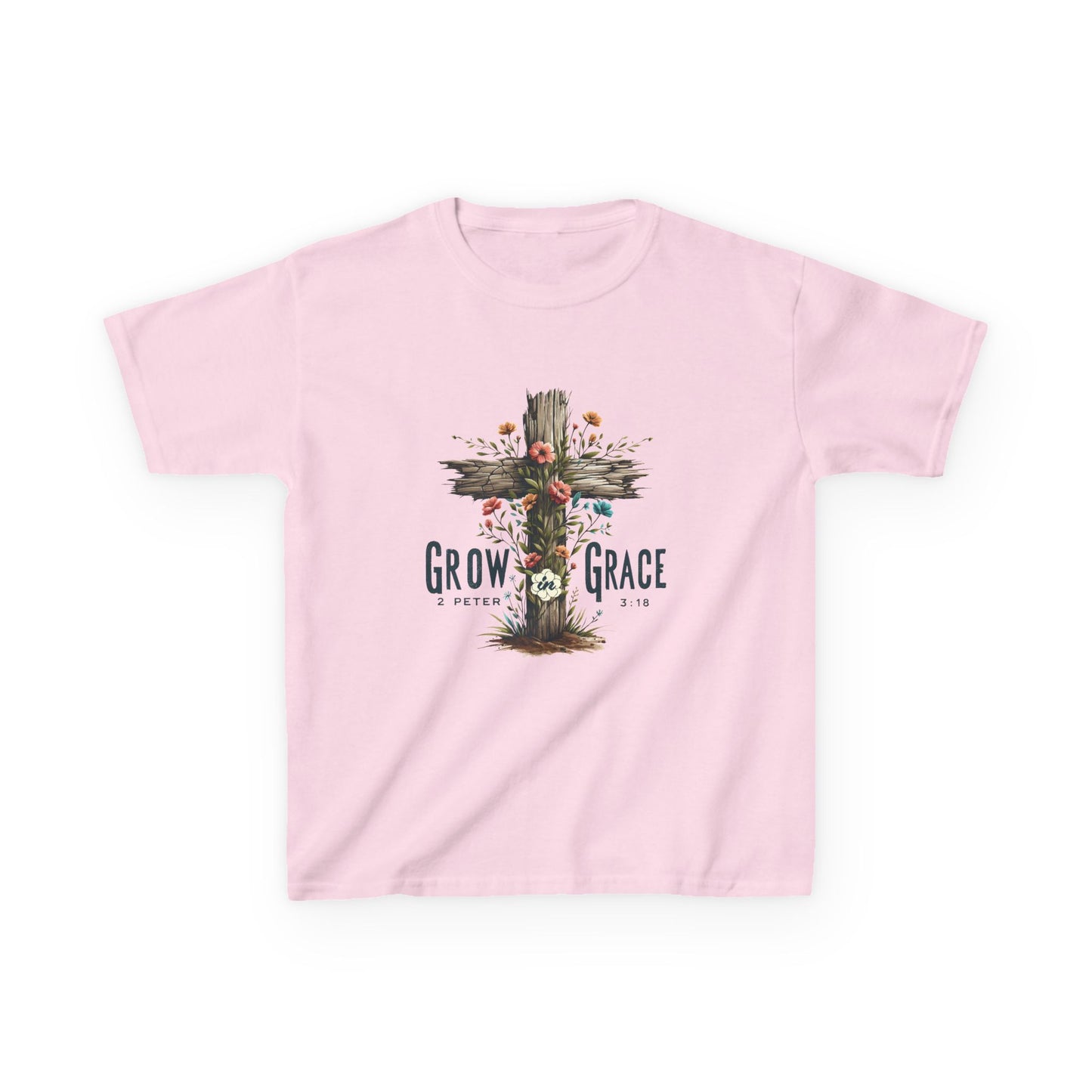 Kids Growth & Grace Tee - Faith-Inspired Cotton Shirt