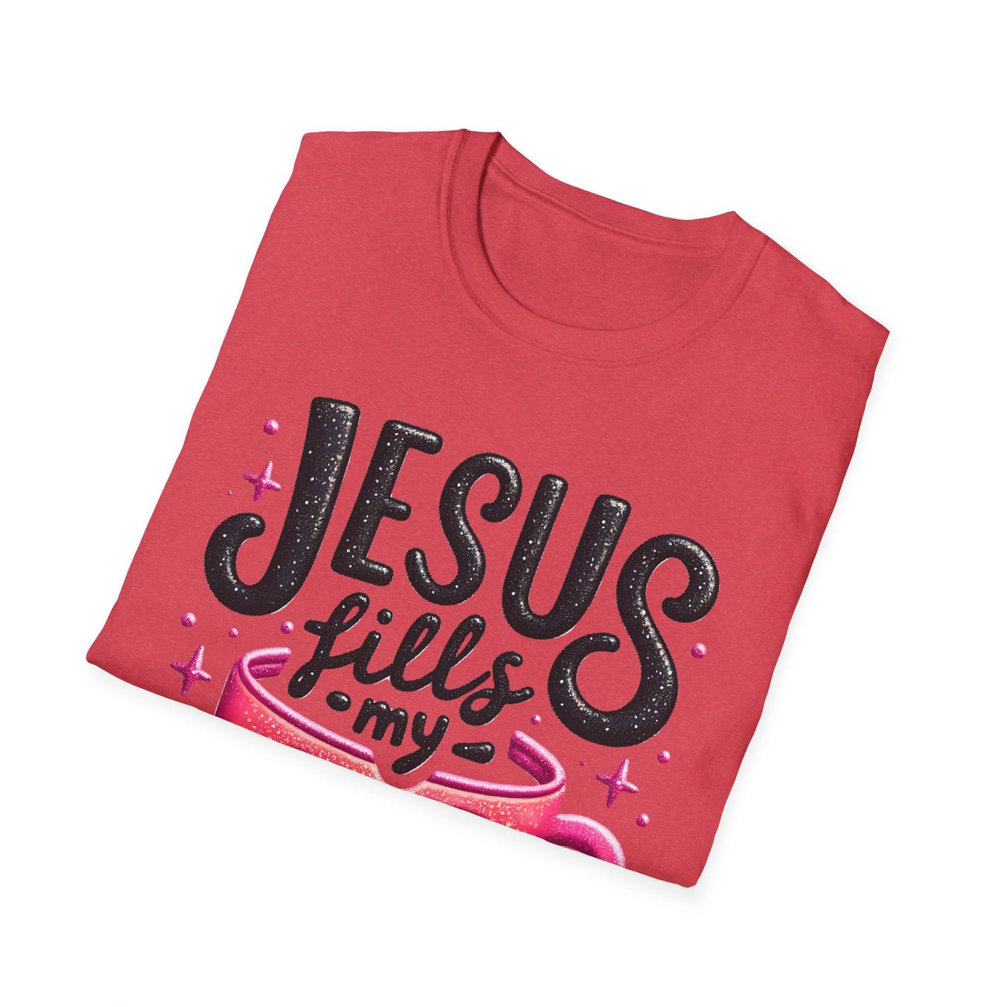 Jesus Fills My Cup Unisex Softstyle T-Shirt
