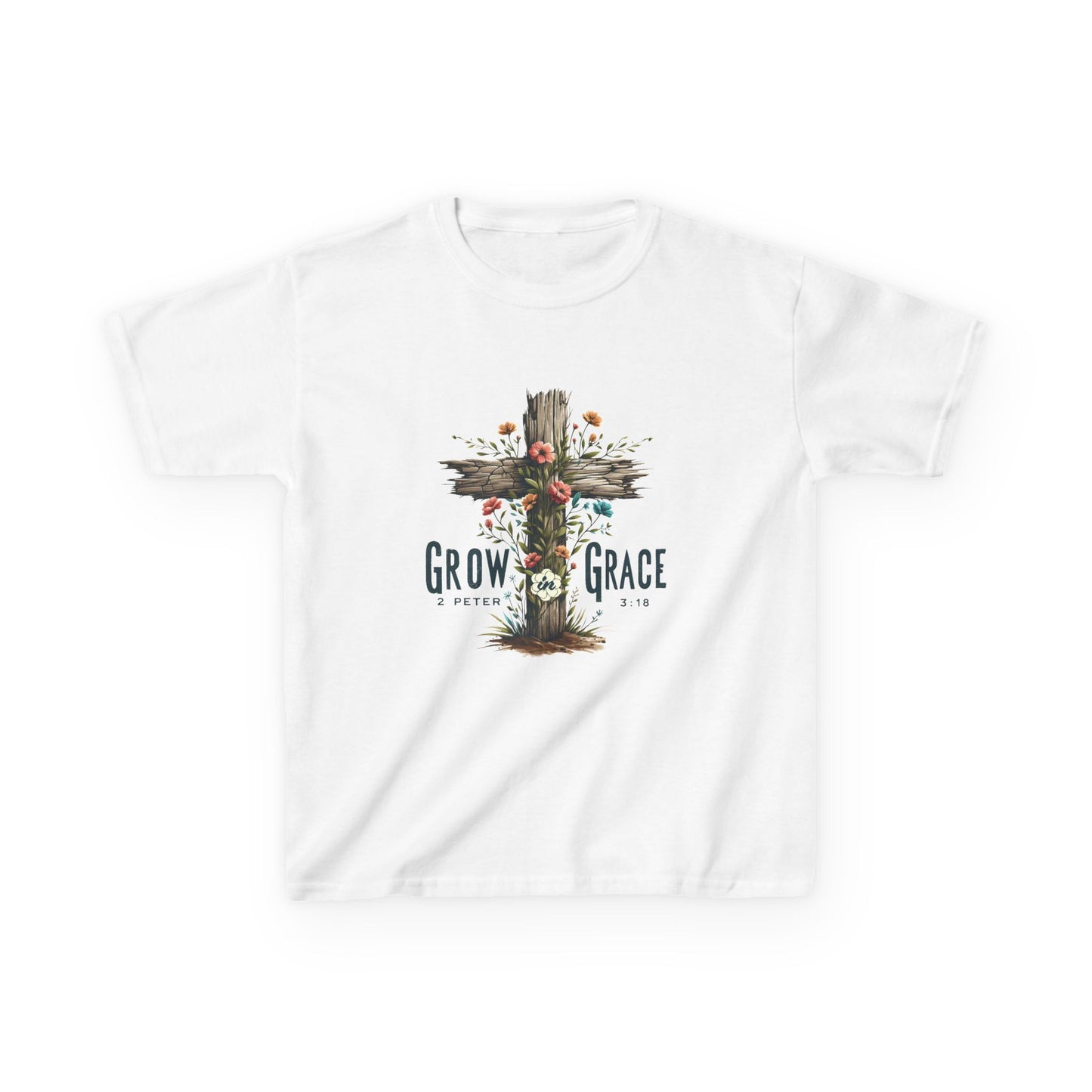 Kids Growth & Grace Tee - Faith-Inspired Cotton Shirt