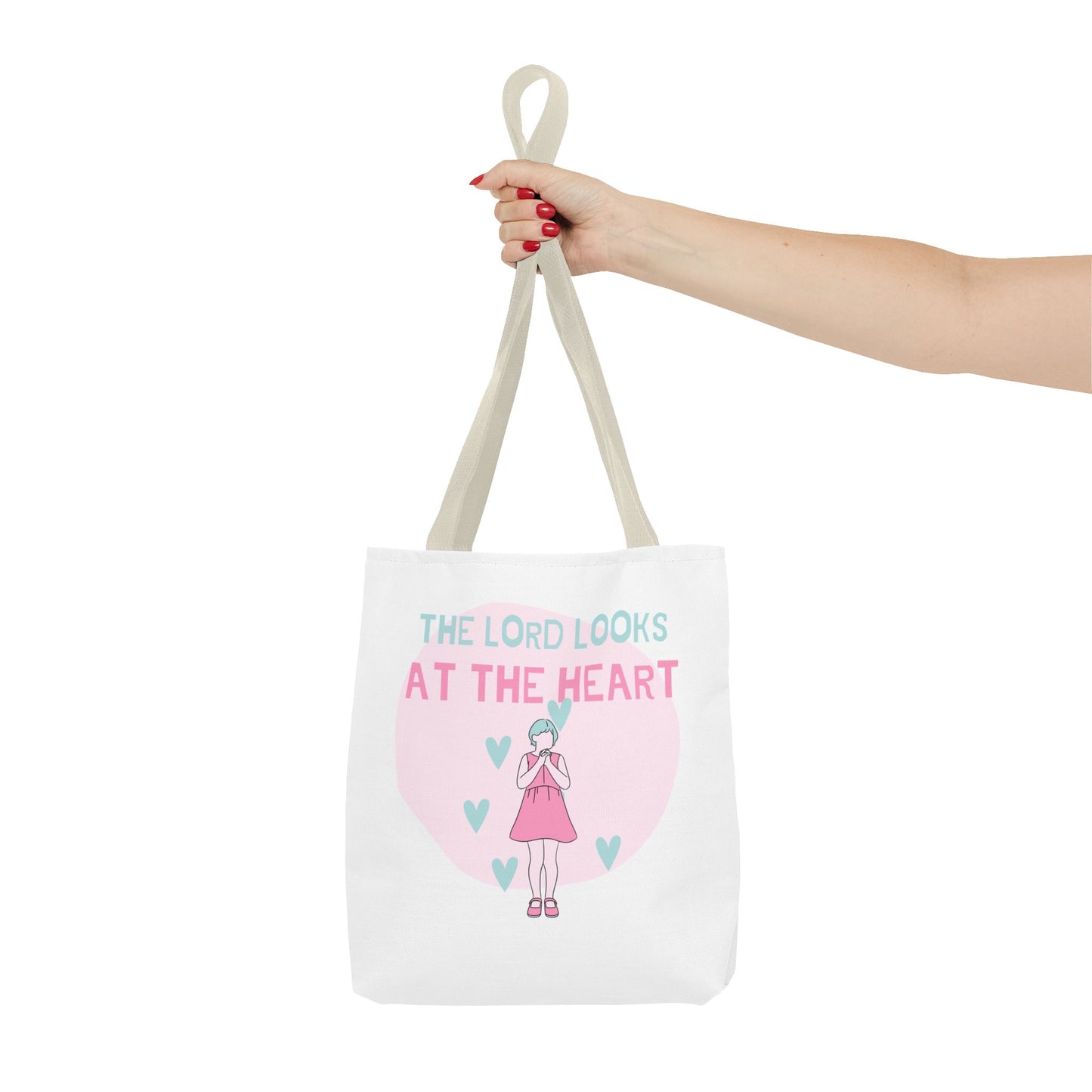 Faith Tote Bag - The Lord Looks at the Heart