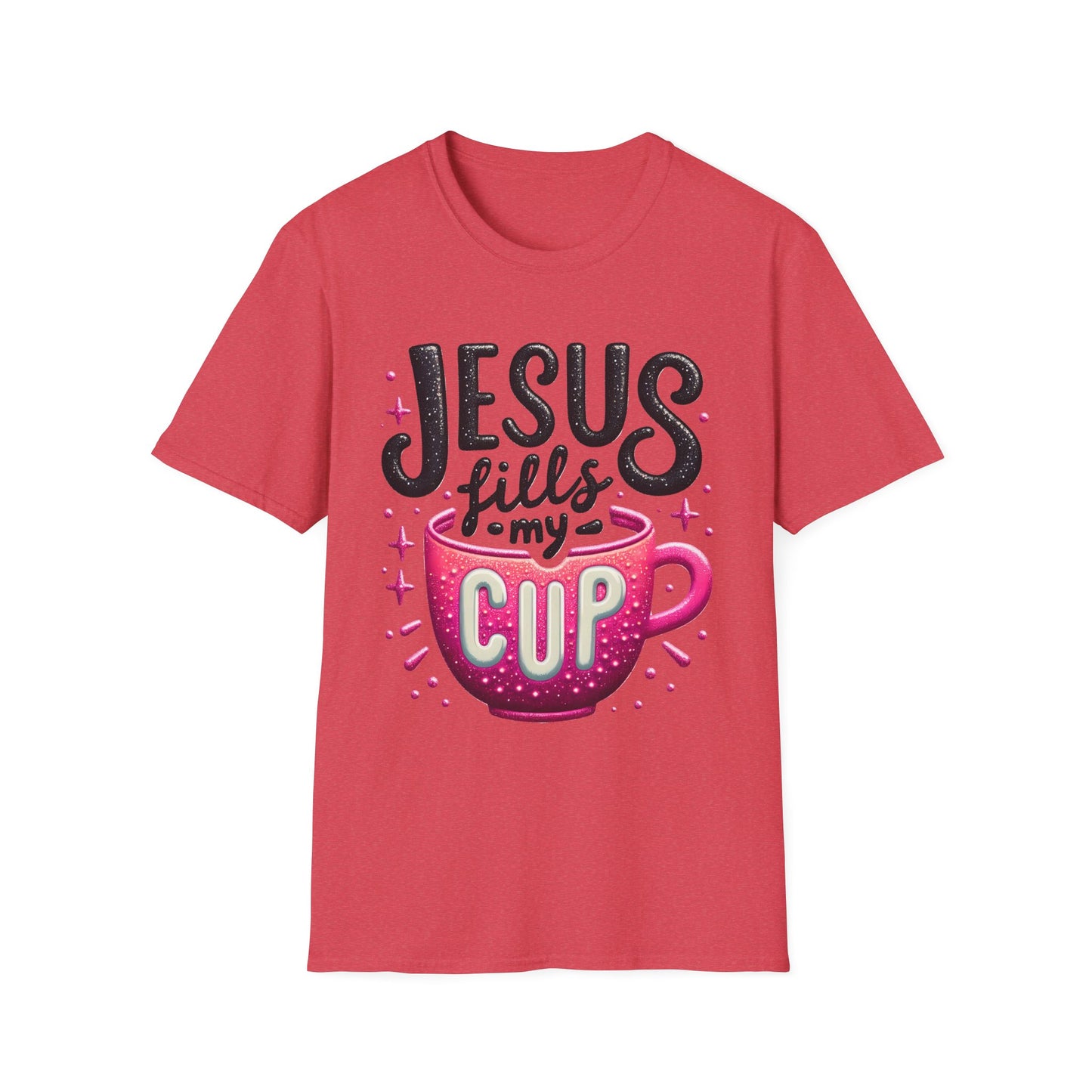 Jesus Fills My Cup Unisex Softstyle T-Shirt