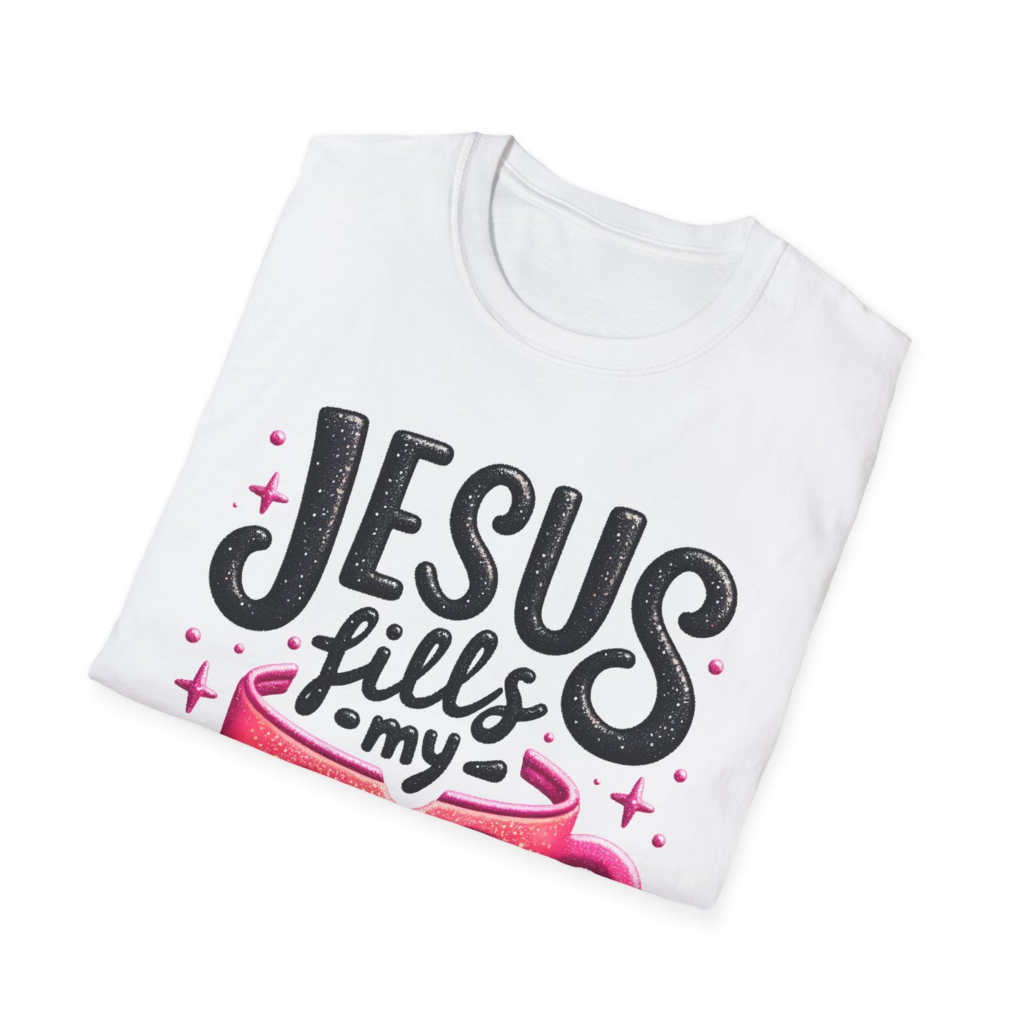 Jesus Fills My Cup Unisex Softstyle T-Shirt