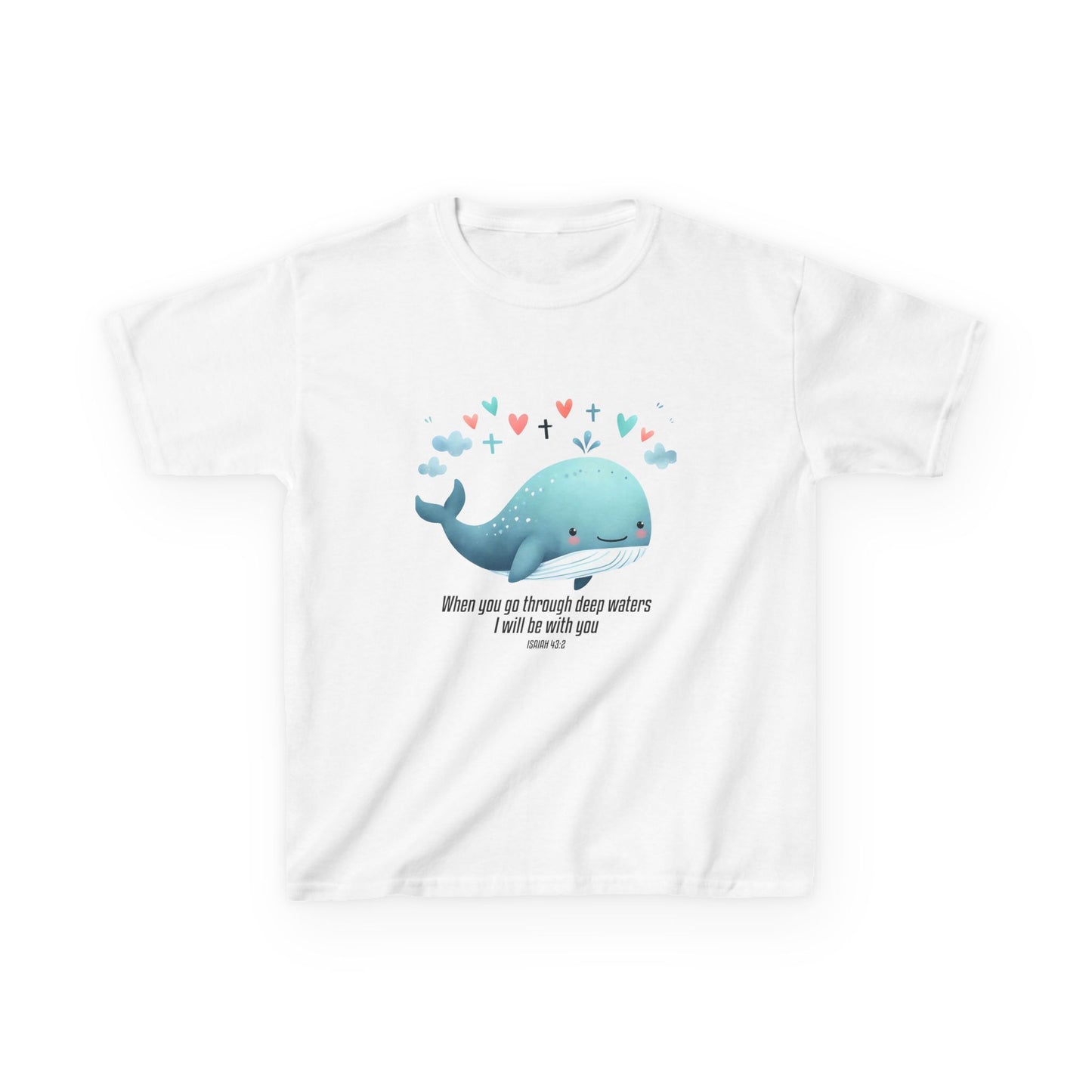 Whimsical Whale Kids Tee - Inspirational Quote T-Shirt