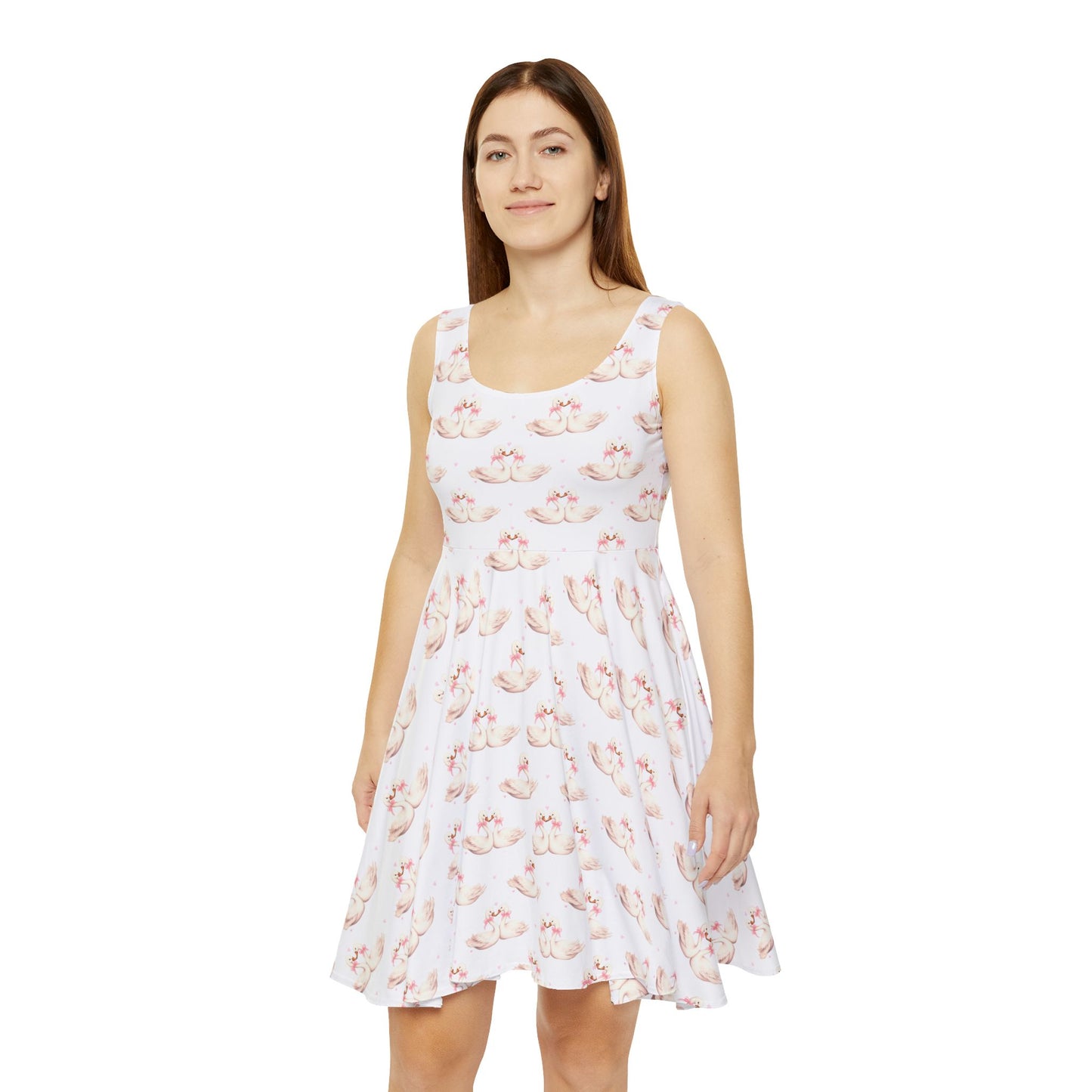 Floral Print Women's Skater Dress - Perfect for Spring and Summer Celebrations