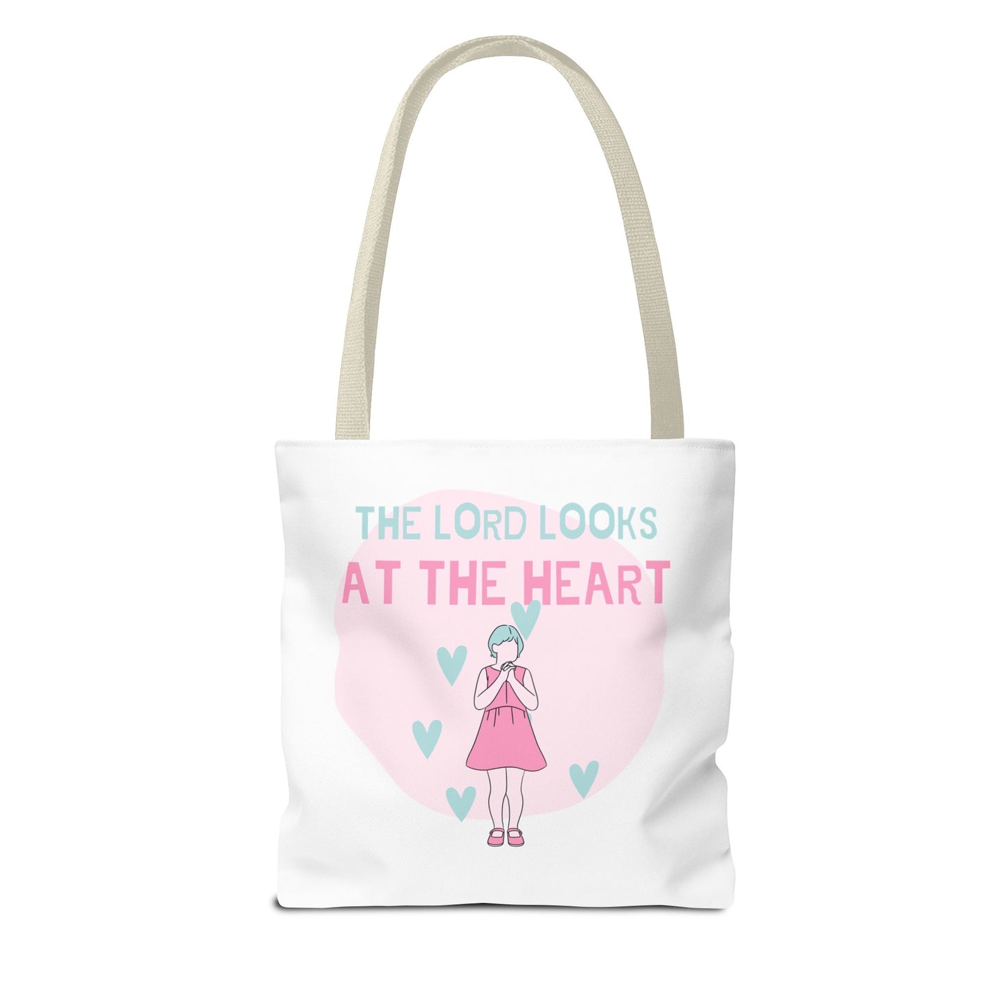 Faith Tote Bag - The Lord Looks at the Heart