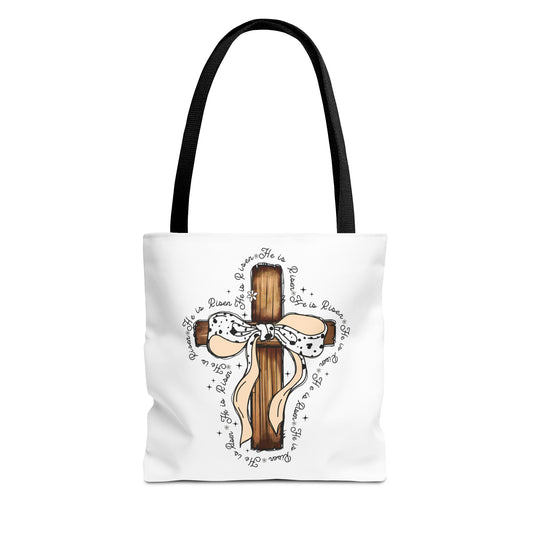 Faith-Inspired Tote Bag with Cross Design