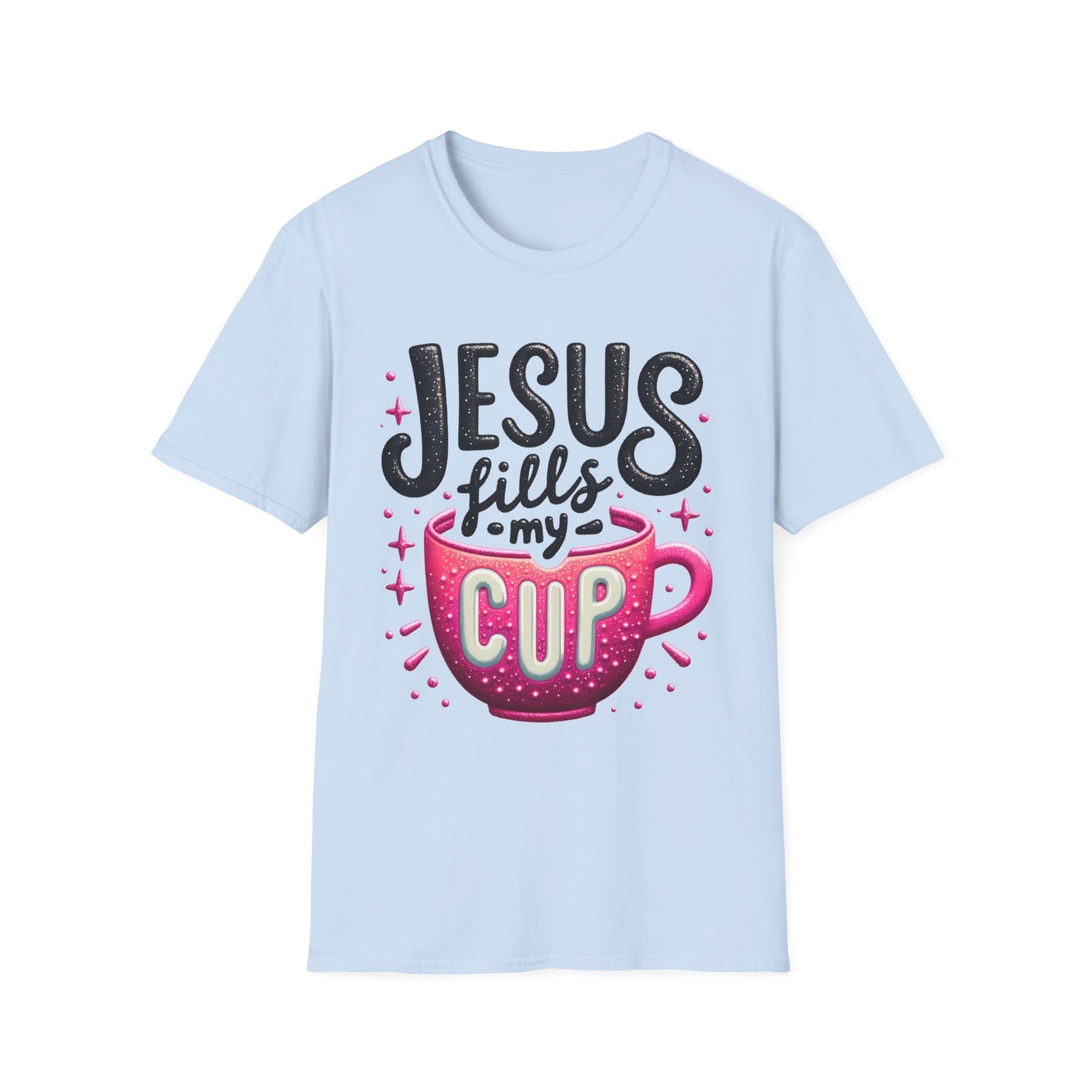 Jesus Fills My Cup Unisex Softstyle T-Shirt