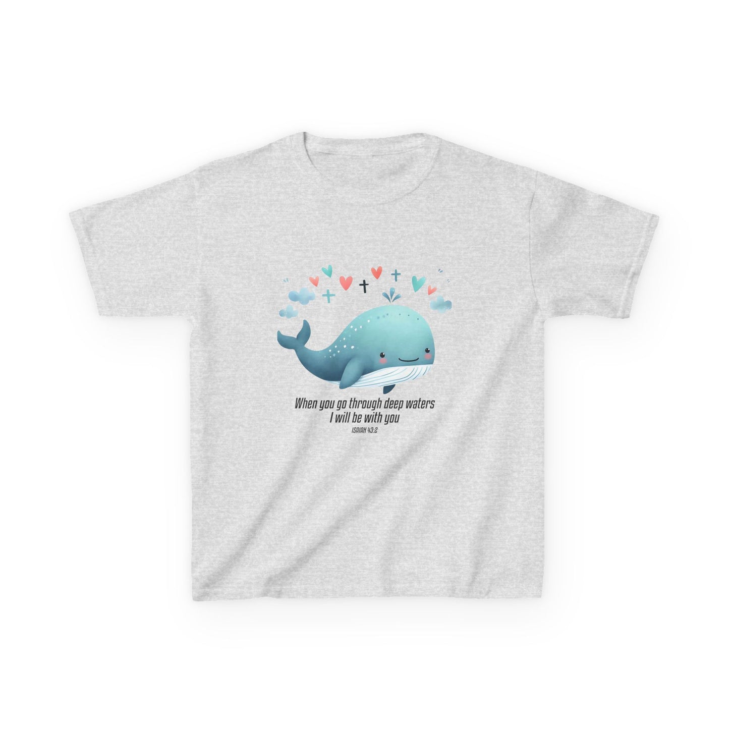 Whimsical Whale Kids Tee - Inspirational Quote T-Shirt