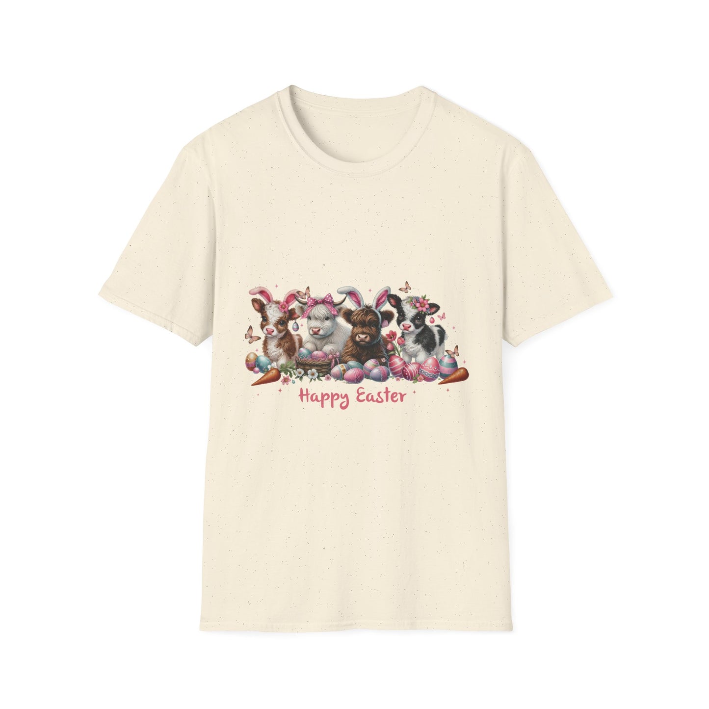 Happy Easter Highland Cow Bunny T-Shirt