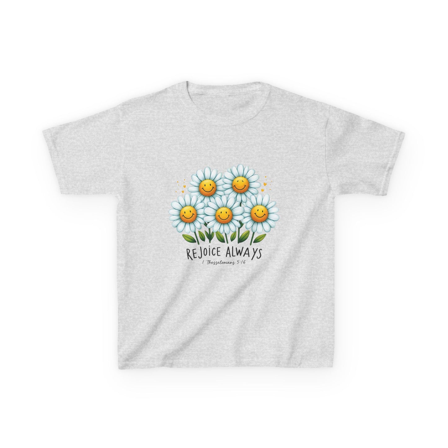 Kids Daisy "Rejoice Always" Heavy Cotton Tee