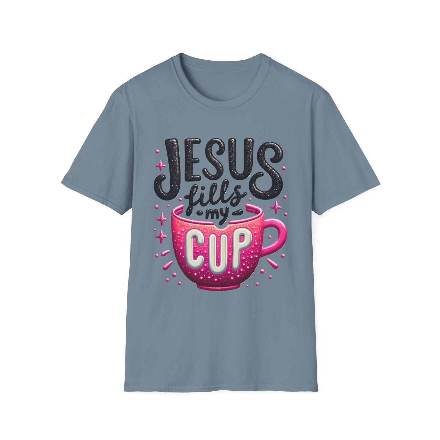 Jesus Fills My Cup Unisex Softstyle T-Shirt