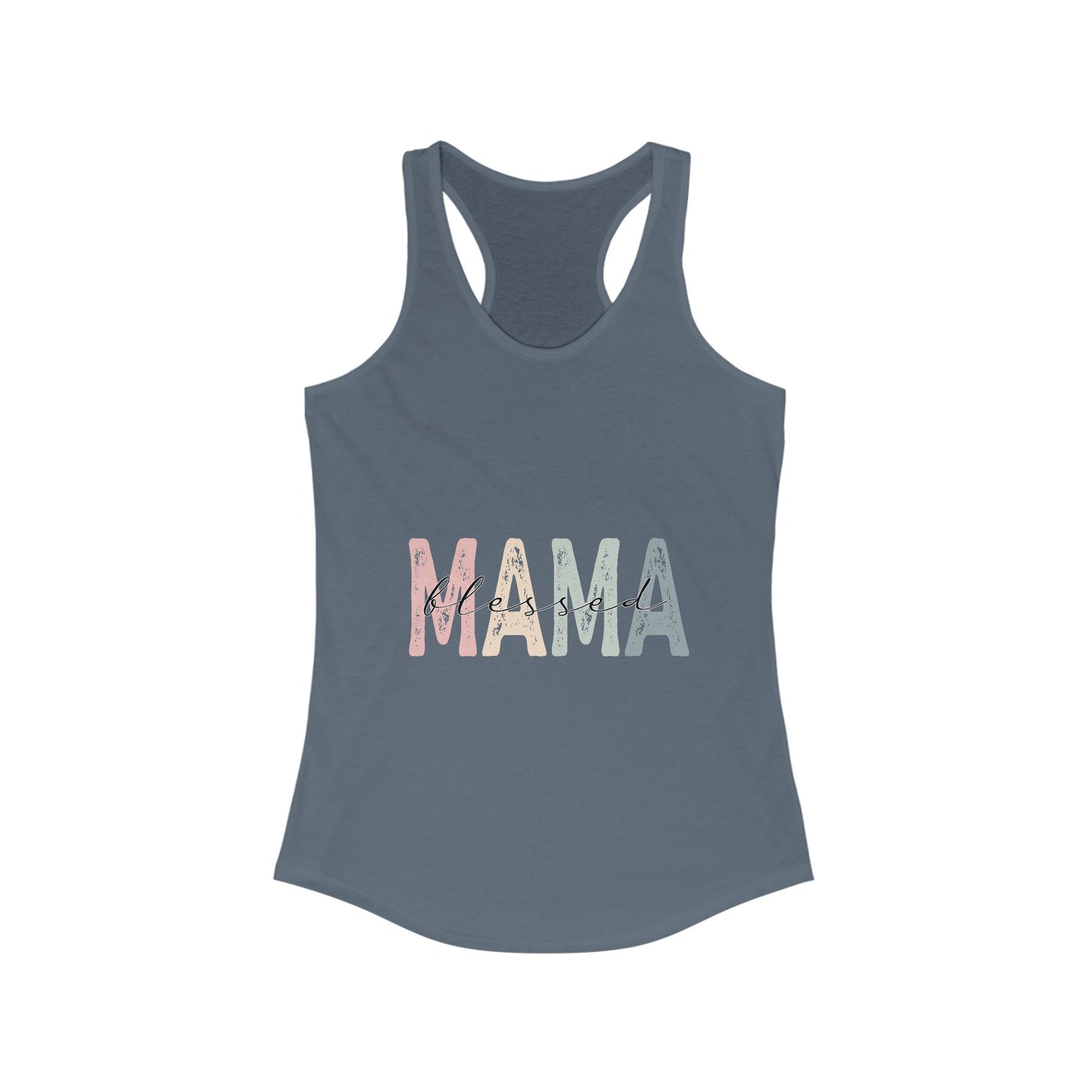 Blessed Mama Racerback Tank Top for Women